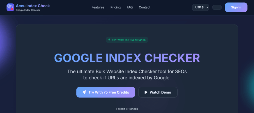 Google Indexing Checker Website